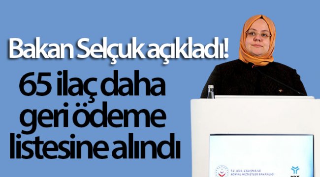 65 ilaç daha geri ödeme listesine alındı