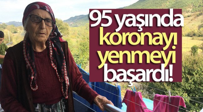 95 yaşında korona virüsü yenmeyi başardı