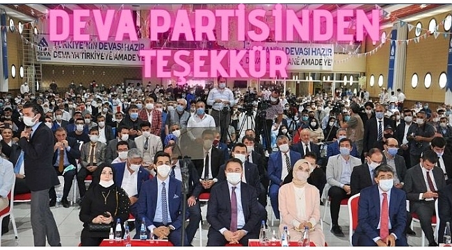 Deva Partisinden Teşekkür