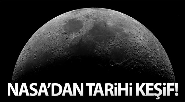 NASA, Ay'ın güneşli yüzeyinde su keşfettiğini duyurdu