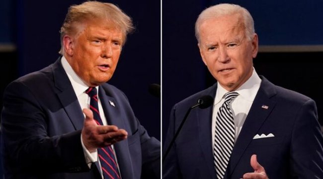 Trump ve Biden'dan Rakip Ekranlarda Eş Zamanlı Oturum