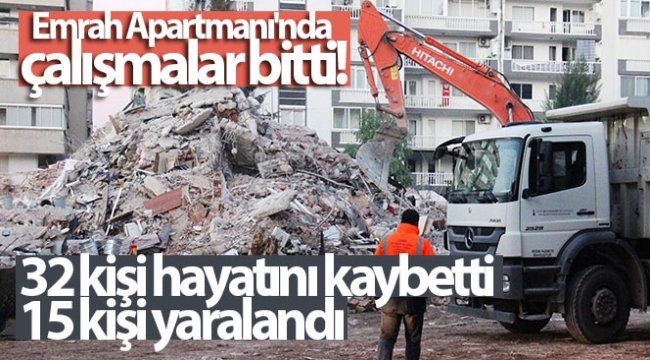 Emrah Apartmanı'nda 32 ölü, 15 yaralıyla çalışmalar bitti