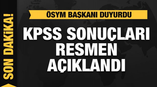 KPSS sonuçları açıklandı