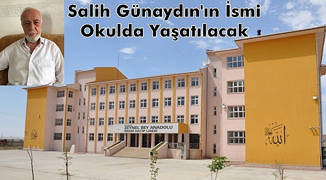 Salih Günaydın'ın ismi okulda yaşatılacak