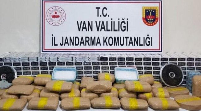 Başkale'de 69 kilogram uyuşturucu ele geçirildi