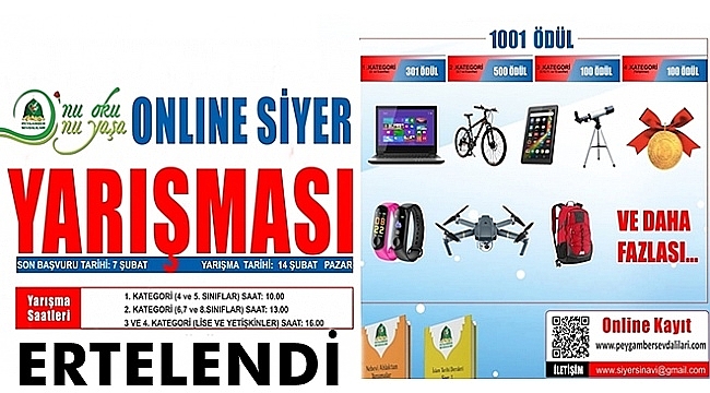 Siyer Sınavı Ertelendi