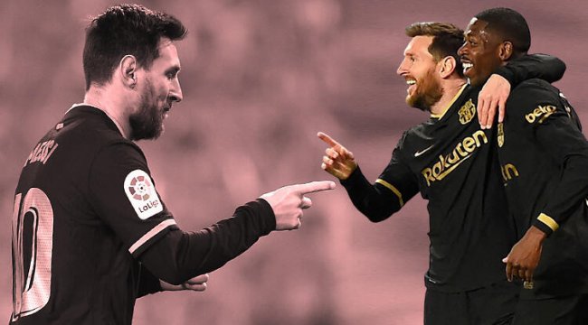 Lionel Messi'nin rekor kırdığı maçta Barcelona yarım düzine gol attı