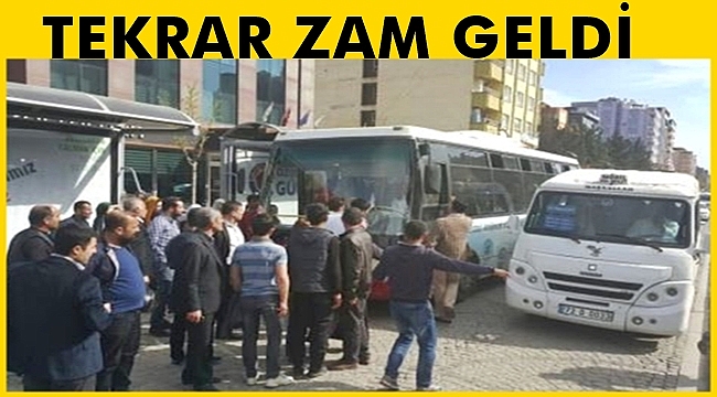 Şehiriçi Mibüslere Tekrar Zam