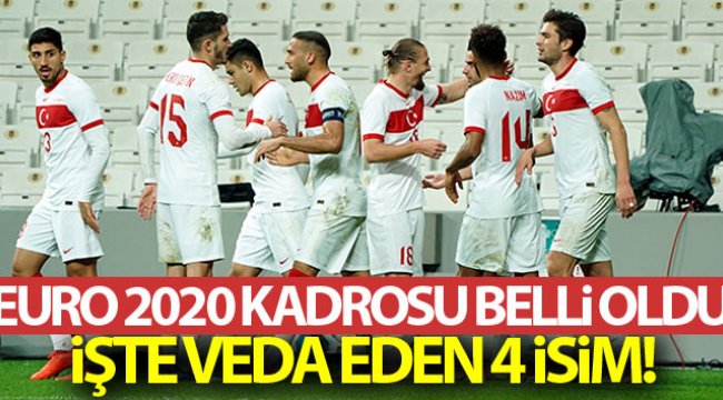 A Milli Takım'ın Euro 2020 kadrosu belli oldu