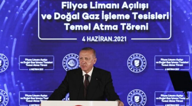 Erdoğan, 135 milyar metreküplük yeni bir doğal gaz keşfi yapıldığını duyurdu