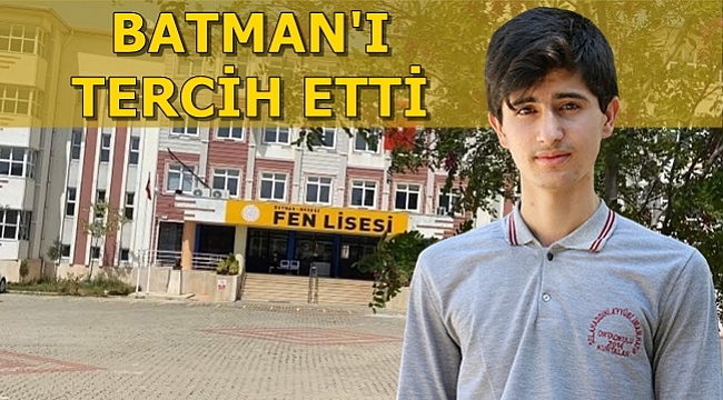 Türkiye Birincisi Batman'ı Seçti