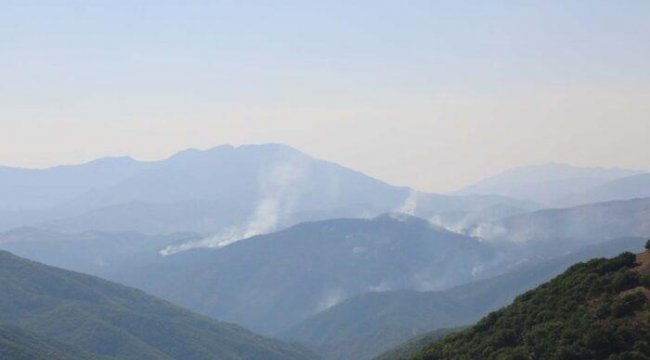 Tunceli'deki Yangına Günler Sonra Havadan Müdahale