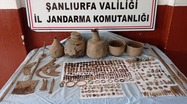 Şanlıurfa'da ele geçirildi... 528 parça tarihi eser bulundu