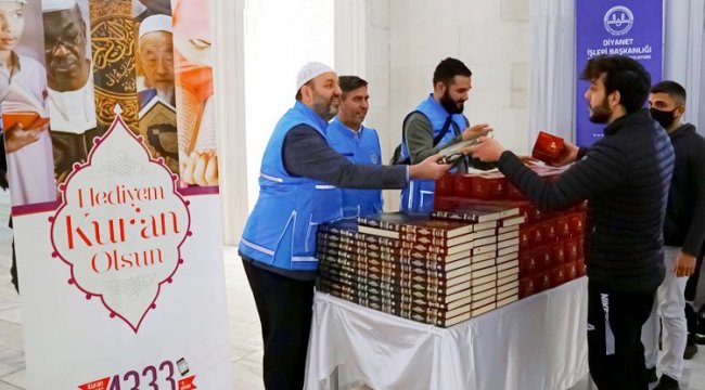 Diyanet 500 bin kişiye Kur'an-ı Kerim Hediye Edecek