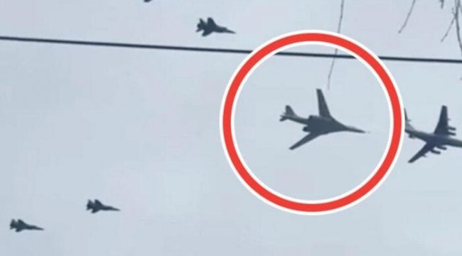 Putin'in nükleer bombardıman uçağı Ukrayna semalarında! 