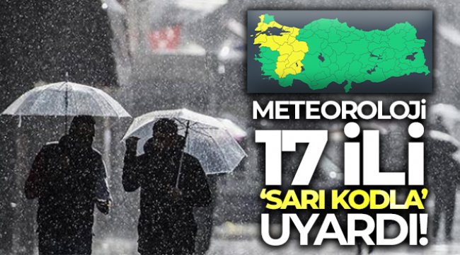 Meteoroloji uyardı! Sağanak geliyor