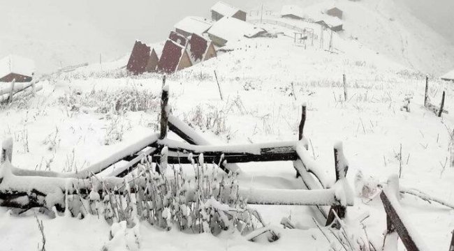 Meteoroloji 'kar' uyarısı yapmıştı... Bir anda etkili oldu! Her yer beyaza büründü