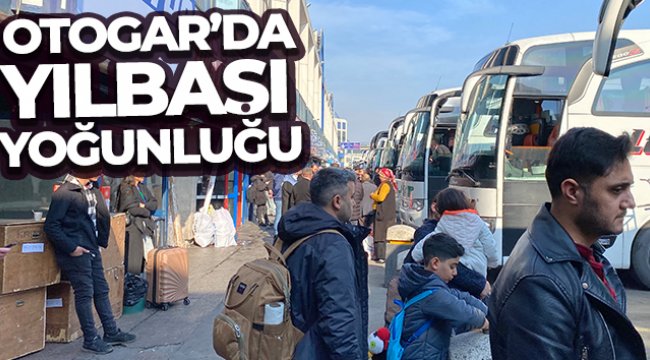 İstanbul Otogarı'nda yılbaşı yoğunluğu