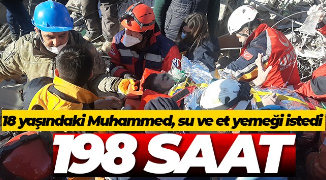 Muhammed Cafer 198 saat sonra enkaz altından çıktı