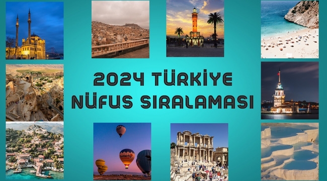 2024 Türkiye İl Merkez Nüfusu Sıralaması