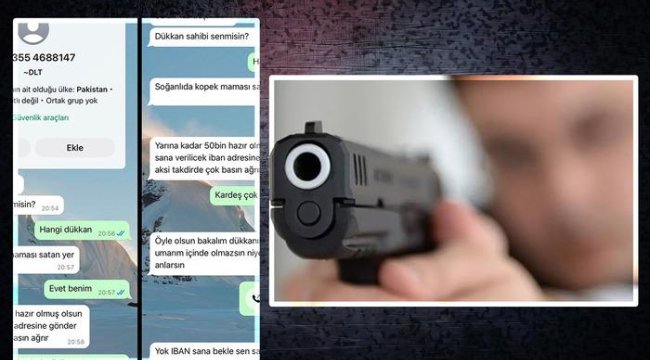 WhatsApp yazışmasını ifşa etti! Haraç çetesi esnafı tehdit etti: Telefon numarasında dikkat çeken detay